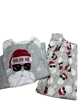 PJ Place pajamas Santa pajamas Adult matching family pajamas Ho Ho Ho